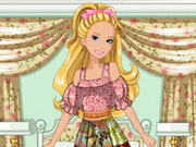 Barbie's Patchwork Peasant Dress