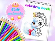 Cute Animals Coloring Book